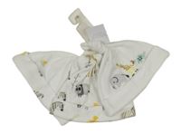 Nové - 3x - Biela čapica so zvieratkami Next