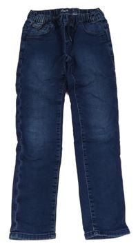 Tmavomodré skinny teplákové rifle S. Oliver