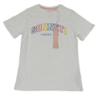 Nové - bílé tričko s logem Sonneti
