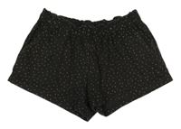 Tmavosivé bodkovaná é paper bag kraťasy H&M