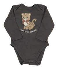 Tmavosivé body s leopardom C&A