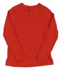 Červené melírované tričko H&M