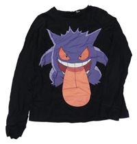 Černé pyžamové triko s pokémonem H&M