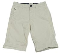 Bílé plátěné chino kraťasy Jasper Conran