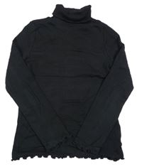 Čierny rebrovaný rolák M&S