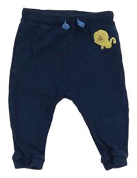 Tmavomodré tepláky s lvem M&S