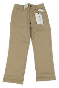 Nové - Pískové plátěné chino kalhoty M&S