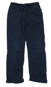 Tmavomodré plátenné slim nohavice Denim Co.