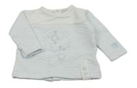 Svetlomodrá prešívaná mikina s hviezdami