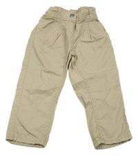Béžové plátenné capri chino nohavice C&A