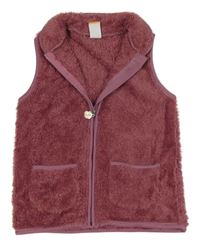 Vínová chlpatá prepínaci vesta Pusblu