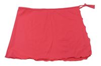 Ružová plavková zavazovací sukňa bpc