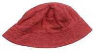 Červený melírovaný bavlnený klobúk zn. Next