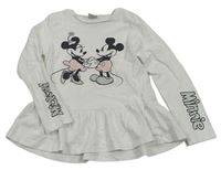 Biela tunika s Mickeym a Minnie Disney