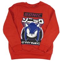 Červená mikina se Sonicem Primark