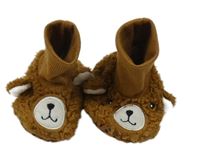 Hnědé huňaté capáčky s medvědy 