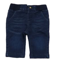 Tmavomodré skinny rifle 