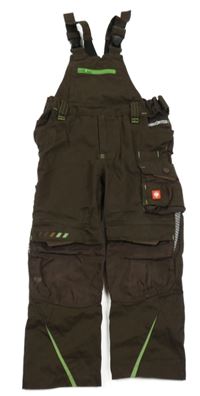 Hnědé laclové kalhoty s kapsami Engelbert Strauss