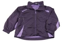 Fialová šušťáková jarná bunda Alive