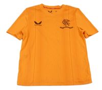 Oranžové sportovní tričko s výšivkou 