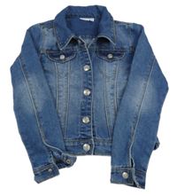 Tmavomodrá crop riflová bunda Name it