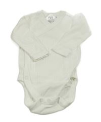 Bílé žebrované zavinovací body Zara