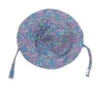 Modro-růžový květovaný UV klobouk dunnes