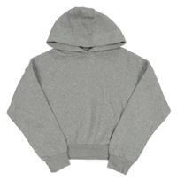 Sivá melírovaná crop mikina s kapucňou F&F