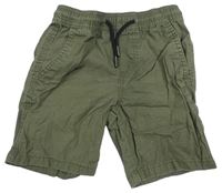 Khaki plátěné kraťasy Primark