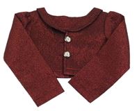 Vínové trblietavé bolerko