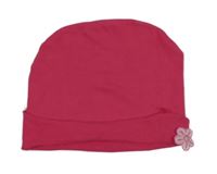 Ružová čapica s květem