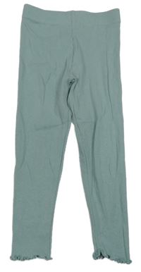 Zelené rebrované legíny Primark
