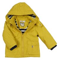Žlutá voděodolná zateplená bunda s kapucí Orchestra 