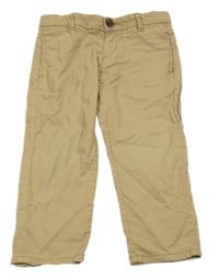 Béžové plátenné chino nohavice H&M