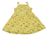 Žlté šaty s obrázkami C&A