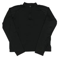 Černá sportovní crop mikina s logem Nike