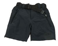 Antracitové outdoorové kraťasy s opaskom CMP