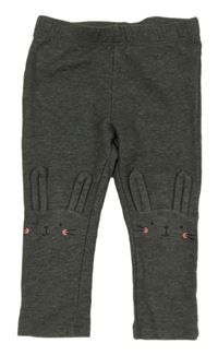 Tmavošedé zateplené legíny s čumáky H&M