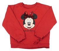 Červená mikina s Minnie C&A