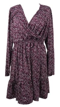 Dámské purpurové květované šaty New Look 