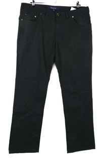 Pánské černé proužkované kalhoty Gardeur vel. 40/30