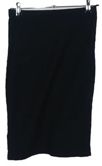Dámska čenrá vzorovaná elastická sukňa