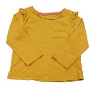 Žluté triko s kapsou Nutmeg