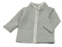 Svetlosivá prešívaná prepínaci mikina