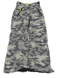 Šedé army šusťákové oteplovačky Crane