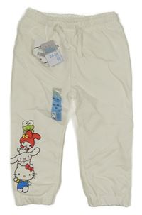 Nové - Bílé tepláky s Hello Kitty Primark