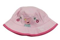 Svetloružový obojstranný klobúk s Peppa pig