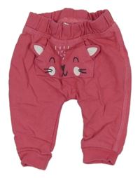 Růžové tepláky s kočkou Ergee