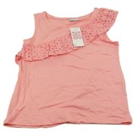 Nové - Růžový top s volánem Cool Kids