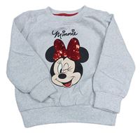 Sivá mikina s Minnie Disney